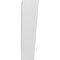 Ekena Millwork 5 1/2-in. W x 14-in. D x 22-in. H Traditional Architectural Grade PVC Knee Brace BRCP055X14X22TRA - alternate 6